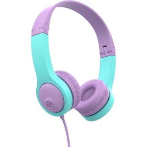 imageJLab JBuddies Folding Kids Wired Headphones Gen 2 PinkGrey Toddler Headphones Noise Isolation Kids Safe Volume Limiting for Children Ages 2PinkTeal