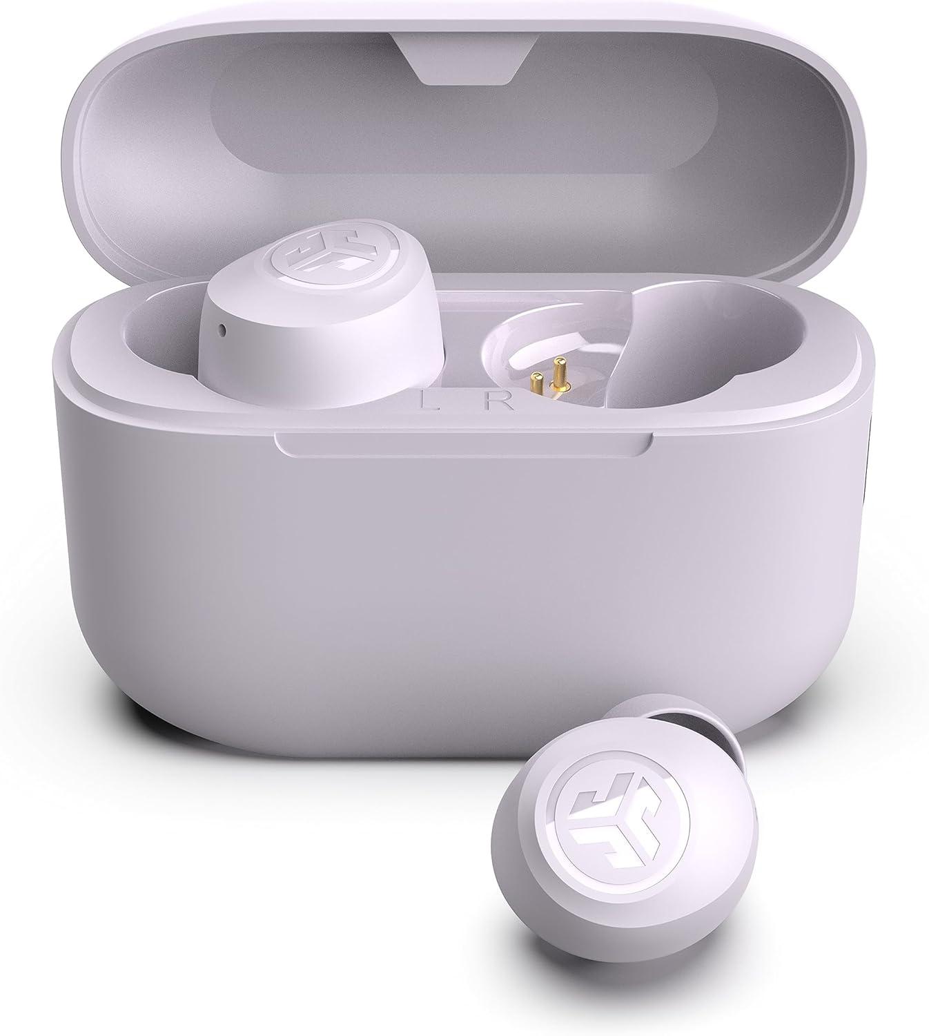 imageJLab Go Air Pop True Wireless Bluetooth Earbuds  Charging Case Black Dual Connect IPX4 Sweat Resistance Bluetooth 51 Connection 3 EQ Sound Settings Signature Balanced Bass BoostLilac