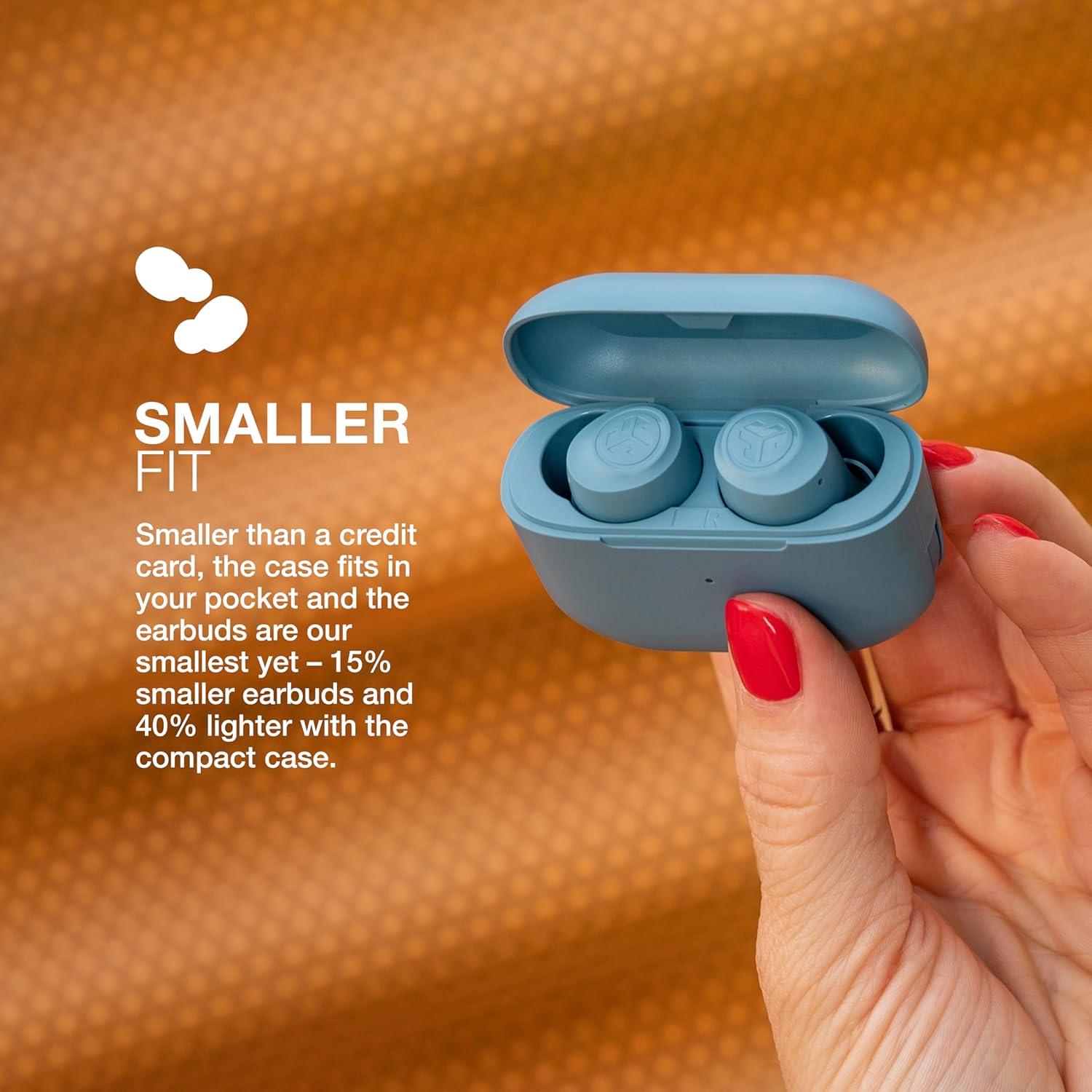 imageJLab Go Air Pop True Wireless Bluetooth Earbuds  Charging Case Black Dual Connect IPX4 Sweat Resistance Bluetooth 51 Connection 3 EQ Sound Settings Signature Balanced Bass BoostSlate