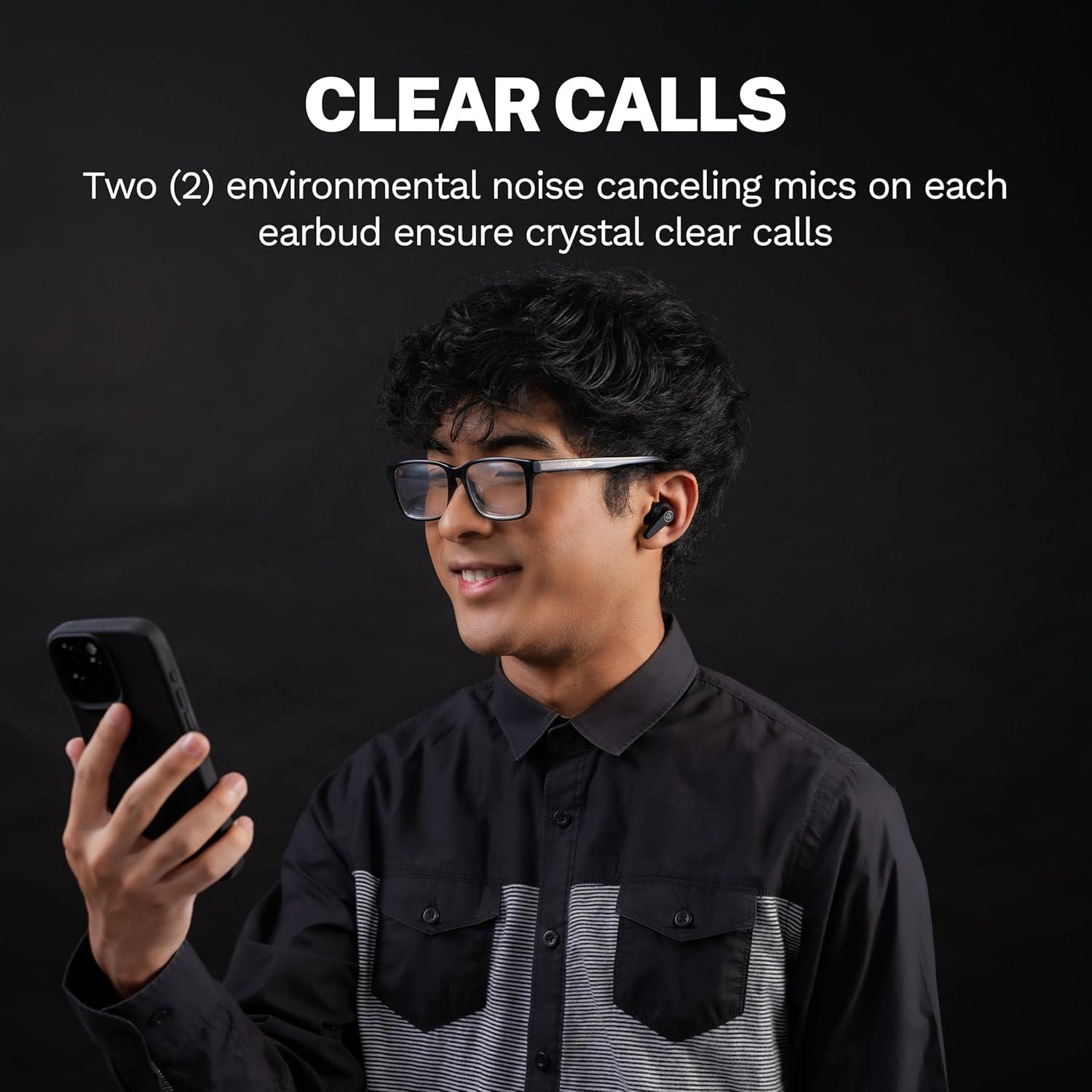 imageJLab Go Pods ANC True Wireless Bluetooth Earbuds ampamp Charging Case Hybrid Active Noise canceling  Be Aware for Safe Listening 26 Hours Total Playtime Clear Calls Custom Sound via App BlackBlack