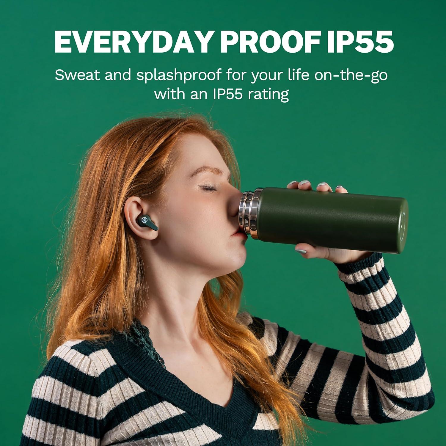 imageJLab Go Pods ANC True Wireless Bluetooth Earbuds ampamp Charging Case Hybrid Active Noise canceling  Be Aware for Safe Listening 26 Hours Total Playtime Clear Calls Custom Sound via App BlackSage