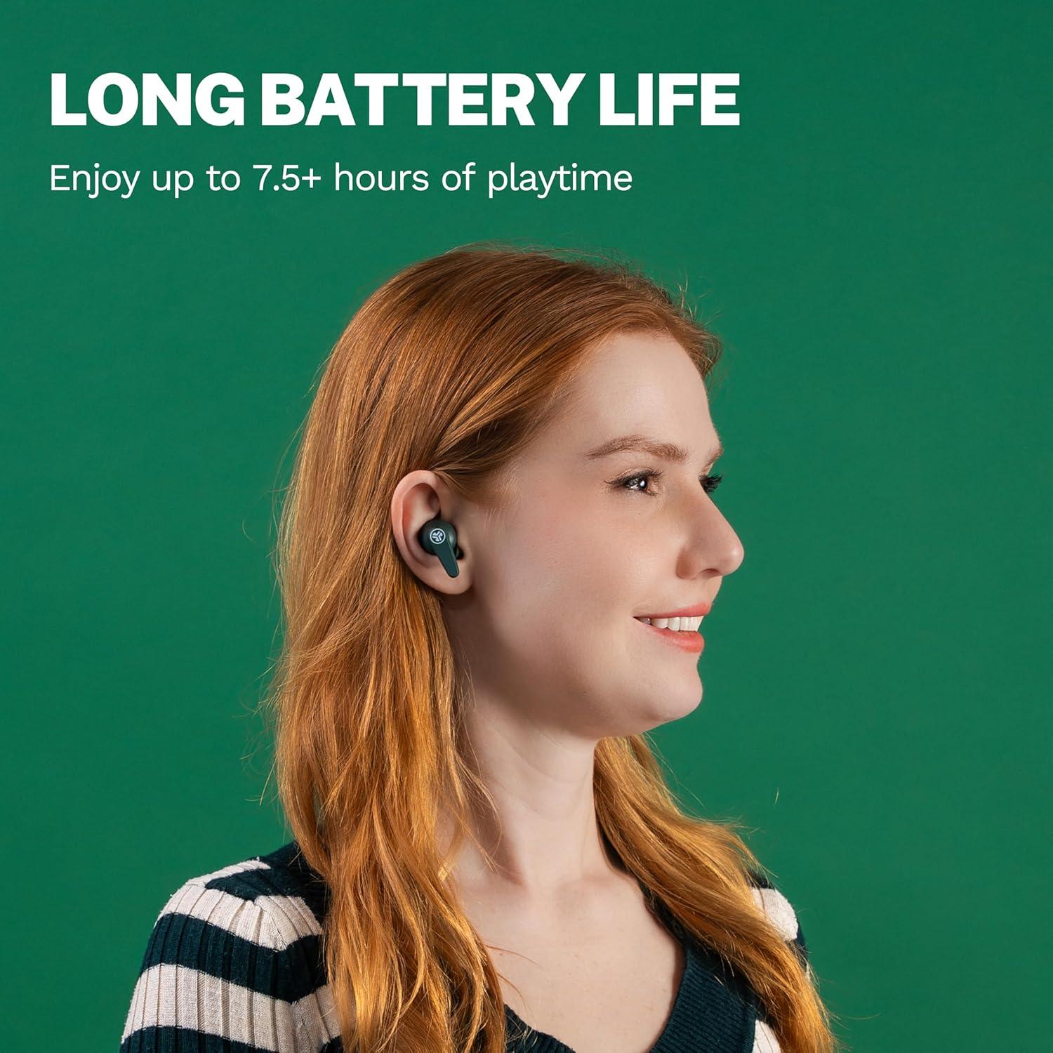 imageJLab Go Pods ANC True Wireless Bluetooth Earbuds ampamp Charging Case Hybrid Active Noise canceling  Be Aware for Safe Listening 26 Hours Total Playtime Clear Calls Custom Sound via App BlackSage
