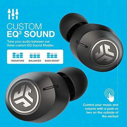 imageJLab JBuds Air ANC True Wireless Bluetooth Earbuds Black Active Noise Canceling Low Latency Movie Mode Dual Connect IP55 Sweat Resistance Custom 3 EQ Sound Settings