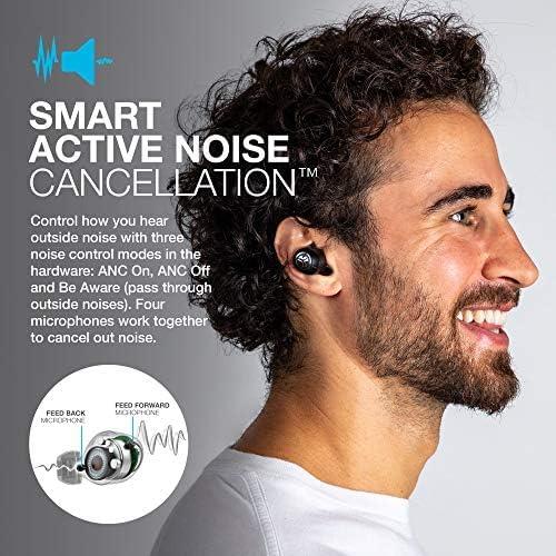 imageJLab JBuds Air ANC True Wireless Bluetooth Earbuds Black Active Noise Canceling Low Latency Movie Mode Dual Connect IP55 Sweat Resistance Custom 3 EQ Sound Settings