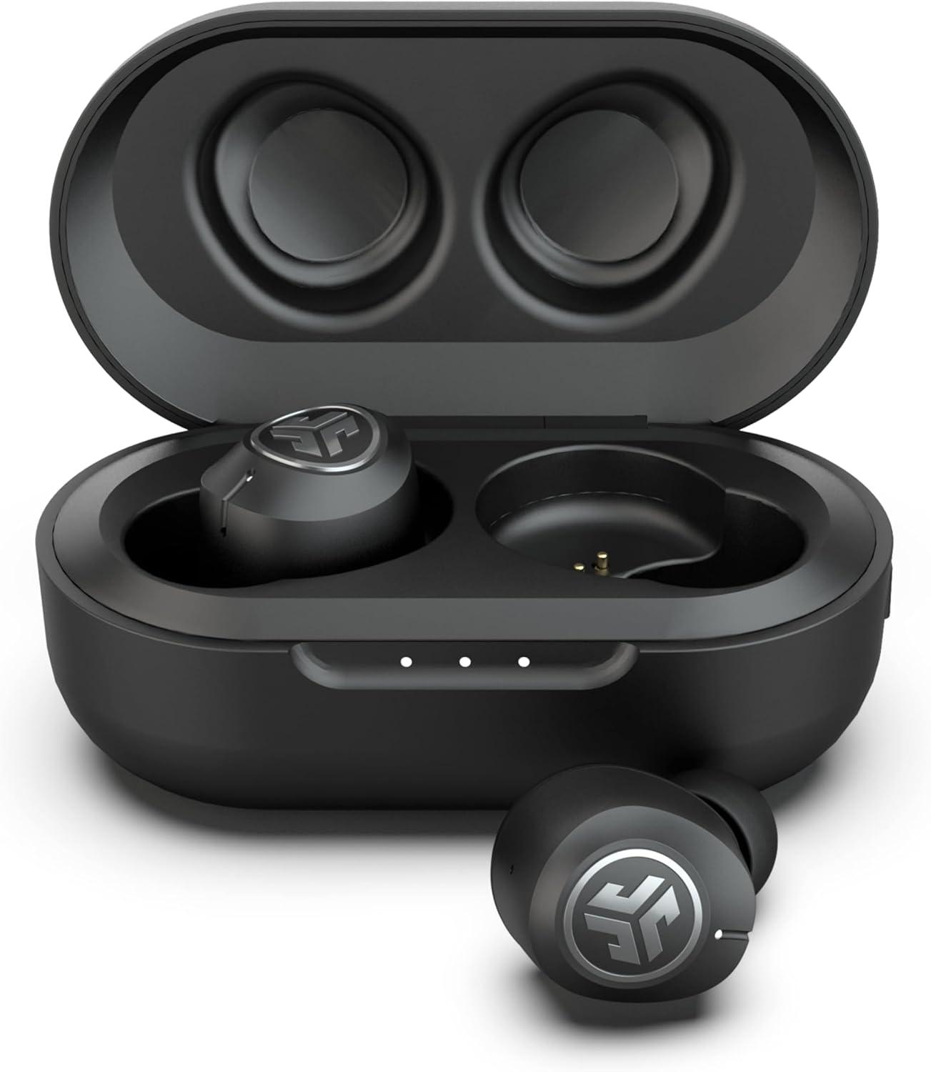 imageJLab JBuds Air ANC True Wireless Bluetooth Earbuds Black Active Noise Canceling Low Latency Movie Mode Dual Connect IP55 Sweat Resistance Custom 3 EQ Sound Settings