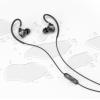 imageJLab Audio Fit2 Sport Wired Earbuds  Sport Fit with Customizable Memory Wire Earhook  IPX5 Waterproof ampamp Sweatproof  C3 Sound with Titanium Drivers  Black