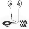 imageJLab Audio Fit2 Sport Wired Earbuds  Sport Fit with Customizable Memory Wire Earhook  IPX5 Waterproof ampamp Sweatproof  C3 Sound with Titanium Drivers  Black