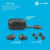 imageJLab Go Air Pop True Wireless Bluetooth Earbuds  Charging Case Black Dual Connect IPX4 Sweat Resistance Bluetooth 51 Connection 3 EQ Sound Settings Signature Balanced Bass BoostClear