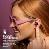 imageJLab Go Air Pop True Wireless Bluetooth Earbuds  Charging Case Black Dual Connect IPX4 Sweat Resistance Bluetooth 51 Connection 3 EQ Sound Settings Signature Balanced Bass BoostBlack