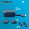 imageJLab Go Air Pop True Wireless Earbuds in Ear Headphones Bluetooth Earphones 35H Playtime Ear Buds Bluetooth Earbuds with Microphone USBC Charging Case Dual Connect EQ3 Sound BlackNavy