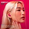 imageJLab Go Air Pop True Wireless Earbuds in Ear Headphones Bluetooth Earphones 35H Playtime Ear Buds Bluetooth Earbuds with Microphone USBC Charging Case Dual Connect EQ3 Sound BlackDark Pink
