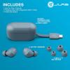 imageJLab Go Air Pop True Wireless Earbuds in Ear Headphones Bluetooth Earphones 35H Playtime Ear Buds Bluetooth Earbuds with Microphone USBC Charging Case Dual Connect EQ3 Sound BlackSlate