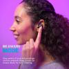 imageJLab Go Air Pop True Wireless Earbuds in Ear Headphones Bluetooth Earphones 35H Playtime Ear Buds Bluetooth Earbuds with Microphone USBC Charging Case Dual Connect EQ3 Sound BlackClear