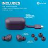 imageJLab Go Air Pop True Wireless Earbuds in Ear Headphones Bluetooth Earphones 35H Playtime Ear Buds Bluetooth Earbuds with Microphone USBC Charging Case Dual Connect EQ3 Sound BlackViolet