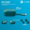 imageJLab Go Air Pop True Wireless Earbuds in Ear Headphones Bluetooth Earphones 35H Playtime Ear Buds Bluetooth Earbuds with Microphone USBC Charging Case Dual Connect EQ3 Sound BlackTeal