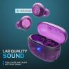 imageJLab Go Pop ANC True Wireless Earbuds ampamp Charging Case Black Active Noise Cancelling 10mm Drivers Dual Connect Customize Your Sound with App Be Aware Mode Compact Fit MEMS MicrophoneTransparent Purple