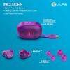 imageJLab Go Pop ANC True Wireless Earbuds ampamp Charging Case Black Active Noise Cancelling 10mm Drivers Dual Connect Customize Your Sound with App Be Aware Mode Compact Fit MEMS MicrophoneTransparent Purple