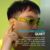 imageJLab Go Pop ANC True Wireless Earbuds ampamp Charging Case Black Active Noise Cancelling 10mm Drivers Dual Connect Customize Your Sound with App Be Aware Mode Compact Fit MEMS MicrophoneTransparent Neon Green
