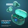 imageJLab Go Pop ANC True Wireless Earbuds ampamp Charging Case Black Active Noise Cancelling 10mm Drivers Dual Connect Customize Your Sound with App Be Aware Mode Compact Fit MEMS MicrophoneTransparent Teal