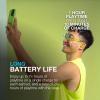 imageJLab Go Pop ANC True Wireless Earbuds ampamp Charging Case Black Active Noise Cancelling 10mm Drivers Dual Connect Customize Your Sound with App Be Aware Mode Compact Fit MEMS MicrophoneTransparent Neon Green