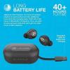 imageJLab JBuds Air ANC True Wireless Bluetooth Earbuds Black Active Noise Canceling Low Latency Movie Mode Dual Connect IP55 Sweat Resistance Custom 3 EQ Sound Settings