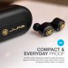imageJLab JBuds Air Icon True Wireless Signature Bluetooth Earbuds  Charging Case Black ampamp Gold IP55 Sweat Resistance Bluetooth 50 Connection Stereo Phone Calls 3 EQ Sound Settings