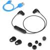 imageJLab JBuds Pro Bluetooth Wireless Signature Earbuds Teal Titanium 10mm Drivers 10Hour Battery Life Music Controls Noise Isolation Bluetooth 41 Extra Gel Tips and Cush FinsBlack