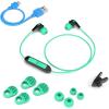 imageJLab JBuds Pro Bluetooth Wireless Signature Earbuds Teal Titanium 10mm Drivers 10Hour Battery Life Music Controls Noise Isolation Bluetooth 41 Extra Gel Tips and Cush FinsTeal