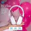 imageJLab Studio Pro Bluetooth Wireless OverEar Headphones 50 Hour Bluetooth 5 Playtime EQ3 Sound UltraPlush Faux Leather ampamp Cloud Foam Cushions Track and Volume Controls White