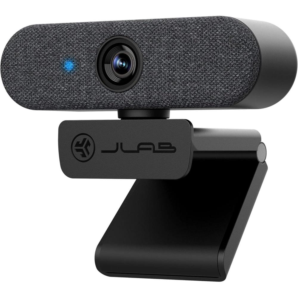 imageJLab Epic Cam USB HD Webcam Black with Optional White Face Plate Full 2k30 FPS 5 Megapixels AutoFocus Dual OmniDirectional Microphones Adjustable Zoom and Exposure Levels