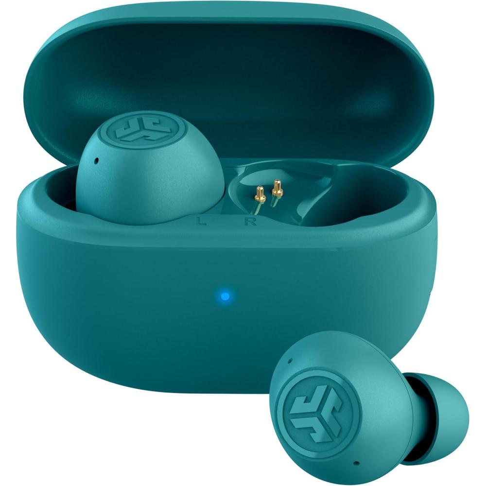 imageJLab Go Pop ANC True Wireless Earbuds ampamp Charging Case Black Active Noise Cancelling 10mm Drivers Dual Connect Customize Your Sound with App Be Aware Mode Compact Fit MEMS MicrophoneTeal