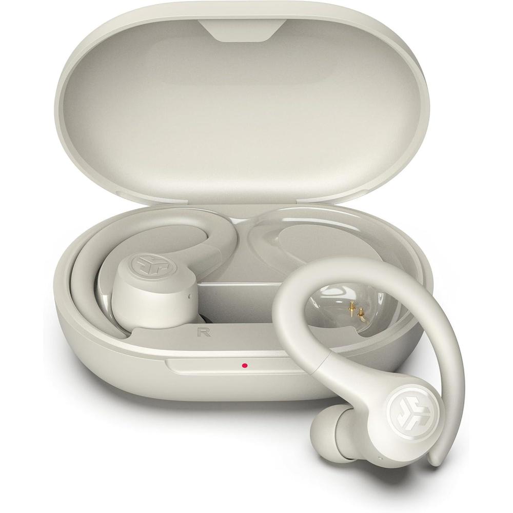 imageJLab Go Sport Wireless Workout Earbuds Featuring C3 Clear Calling Secure Earhook Sport Design 35 Hour Bluetooth Playtime and 3 EQ Sound Settings GraphiteSand