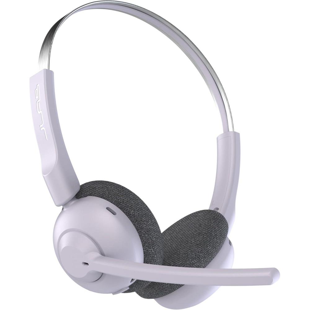 imageJLab Go Work Pop OnEar Wireless Headset Black 50 Hours Playtime Bluetooth Multipoint Rotating Boom Mic Noise Canceling MEMS Microphone LightWeight Portable PCMac Mobile 1 PackLilac