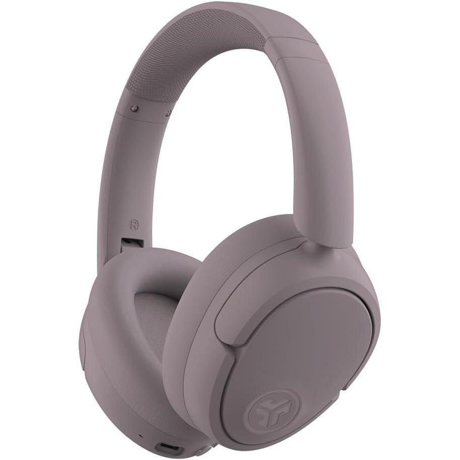 imageJLab JBuds Lux ANC Wireless Headphones Mauve Hybrid Active Noise Cancelling Customizable Sound Spatial Audio Compatible Premium OverEar Bluetooth HeadsetMauve