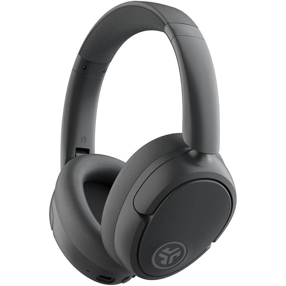 imageJLab JBuds Lux ANC Wireless Headphones Mauve Hybrid Active Noise Cancelling Customizable Sound Spatial Audio Compatible Premium OverEar Bluetooth HeadsetGraphite