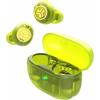 imageJLab Go Pop ANC True Wireless Earbuds ampamp Charging Case Black Active Noise Cancelling 10mm Drivers Dual Connect Customize Your Sound with App Be Aware Mode Compact Fit MEMS MicrophoneTransparent Neon Green