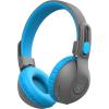 imageJLab JBuddies Studio 2 Wireless Wired OnEar Kids Headphones GreyBlue 65 Hour Battery Life Share Mode Volume Safe Volume Limiter Folding Adjustable Noise Isolation with Mic