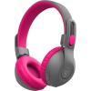 imageJLab JBuddies Studio 2 Wireless Wired OnEar Kids Headphones GreyPink 65 Hour Battery Life Volume Safe Volume Limiter Folding Adjustable Noise Isolation with Mic
