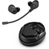 imageJLab Work Buds inEar True Wireless Headset with Detachable NoiseCanceling Boom Mic Black Long 55 Total Hours Playtime Bluetooth Multipoint USBC Charging Dock
