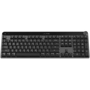imageJLab Epic Mechanical Wireless Keyboard Black 108 Keys Bluetooth or USB Wireless Dongle MultiDevice Toggle Backlit Mechanical Keys Smart Media Knob Custom User Profiles Rechargeable 1 Pack