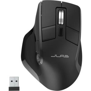 imageJLab Epic Wireless Mouse Connect Via Bluetooth or USB Wireless Dongle MultiDevice Toggle Up to 3 Devices OLED Display Custom User Profiles Adjustable Tracking FullSize 1 Pack4 Pack