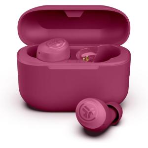 imageJLab Go Air Pop True Wireless Earbuds in Ear Headphones Bluetooth Earphones 35H Playtime Ear Buds Bluetooth Earbuds with Microphone USBC Charging Case Dual Connect EQ3 Sound BlackDark Pink