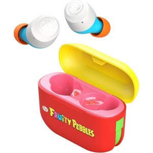 imageJLab Go Air Pop True Wireless Earbuds in Ear Headphones Bluetooth Earphones 35H Playtime Ear Buds Bluetooth Earbuds with Microphone USBC Charging Case Dual Connect EQ3 Sound BlackFruity Pebbles