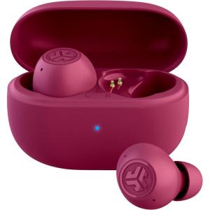 imageJLab Go Pop ANC True Wireless Earbuds ampamp Charging Case Black Active Noise Cancelling 10mm Drivers Dual Connect Customize Your Sound with App Be Aware Mode Compact Fit MEMS MicrophoneFuchsia