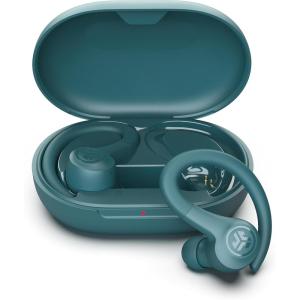 imageJLab Go Sport Wireless Workout Earbuds Featuring C3 Clear Calling Secure Earhook Sport Design 35 Hour Bluetooth Playtime and 3 EQ Sound Settings GraphiteTeal