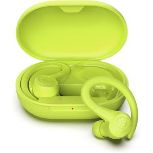 imageJLab Go Sport Wireless Workout Earbuds Featuring C3 Clear Calling Secure Earhook Sport Design 35 Hour Bluetooth Playtime and 3 EQ Sound Settings GraphiteYellow