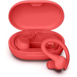imageJLab Go Sport Wireless Workout Earbuds Featuring C3 Clear Calling Secure Earhook Sport Design 35 Hour Bluetooth Playtime and 3 EQ Sound Settings GraphiteCoral