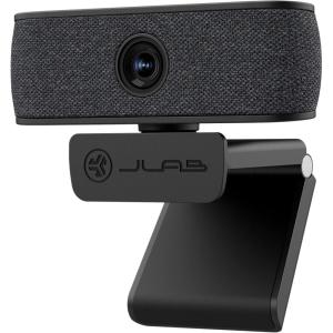 imageJLab JBuds Cam USB HD Webcam Black with Optional White Faceplate 1080P30 FPS 21 Megapixels AutoFocus Dual OmniDirectional Microphones Compatible with PC Mac and Chromebook