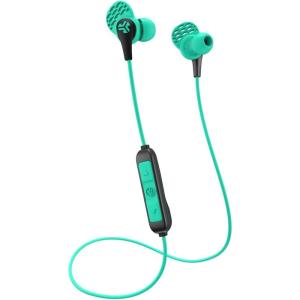 imageJLab JBuds Pro Bluetooth Wireless Signature Earbuds Teal Titanium 10mm Drivers 10Hour Battery Life Music Controls Noise Isolation Bluetooth 41 Extra Gel Tips and Cush FinsTeal