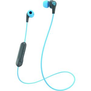 imageJLab JBuds Pro Bluetooth Wireless Signature Earbuds Teal Titanium 10mm Drivers 10Hour Battery Life Music Controls Noise Isolation Bluetooth 41 Extra Gel Tips and Cush FinsBlue